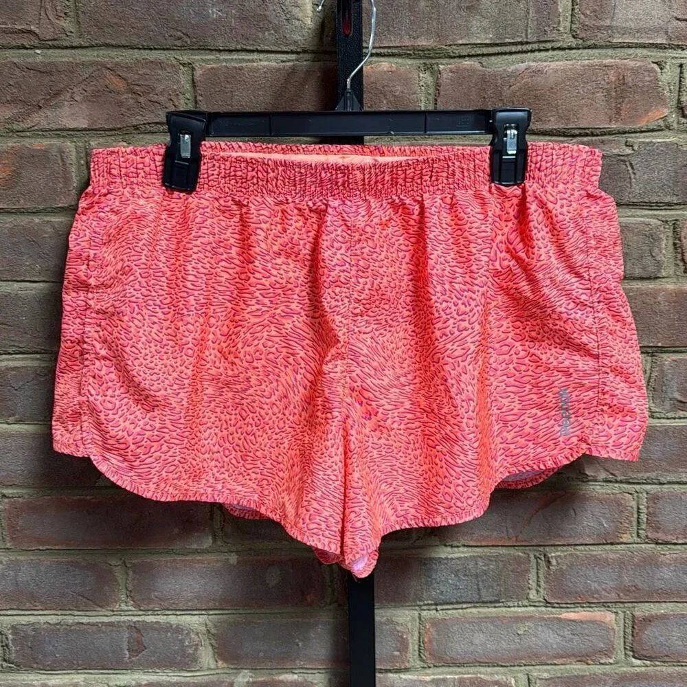 Reebok Women’s Orange & Purple Play Dry Running Shorts Size XL